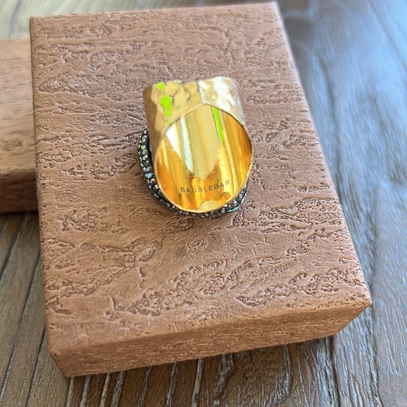 Baublebar Globetrotter Turquoise Gold Ring Size 7 - Picture 3 of 7